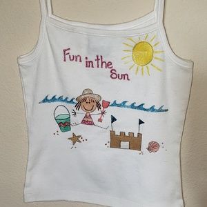 handpainted summer tank top